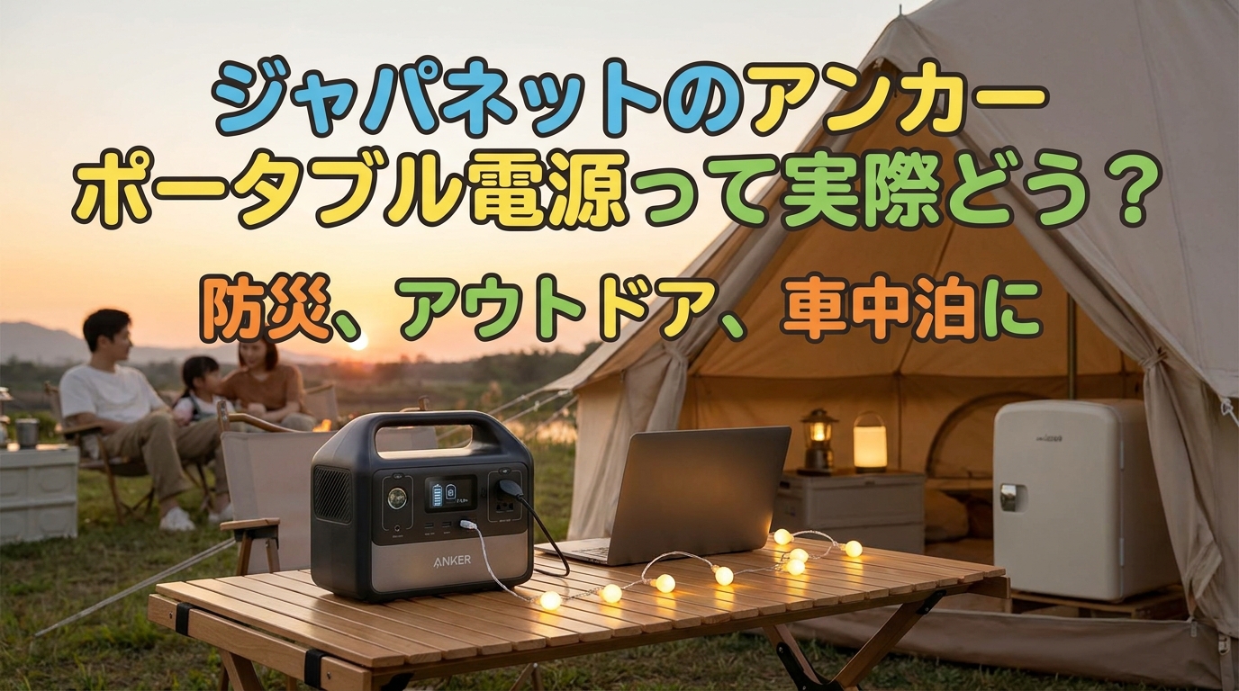 ジャパネットのアンカーポータブル電源って実際どう？
