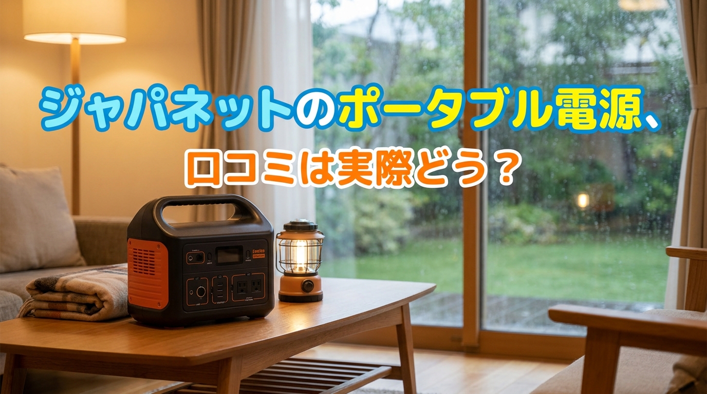 ジャパネットのポータブル電源、口コミは実際どう？