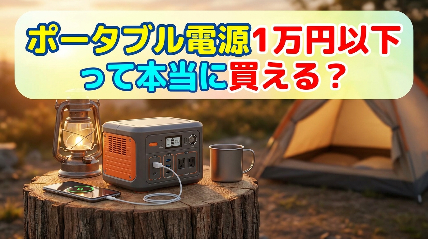 ポータブル電源1万円以下って本当に買える?