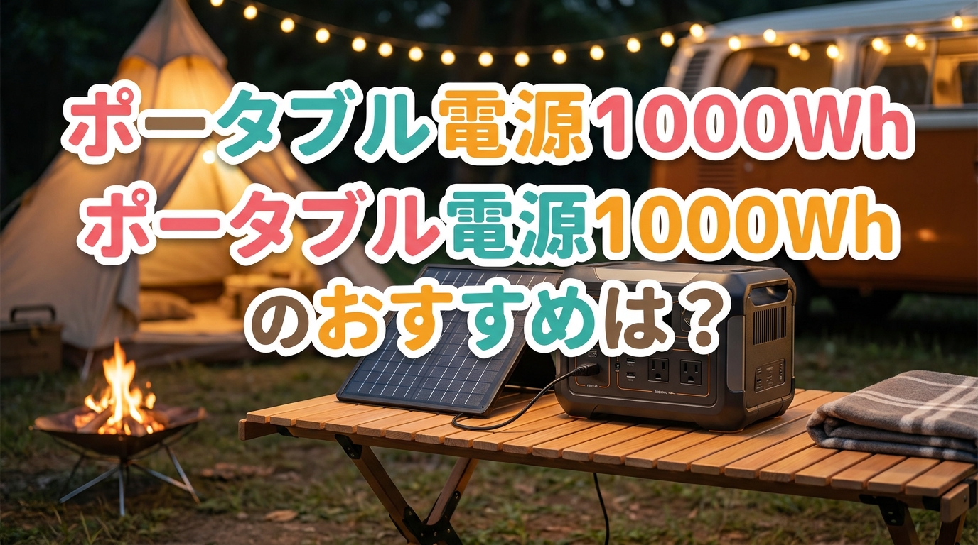 ポータブル電源1000Whのおすすめは？