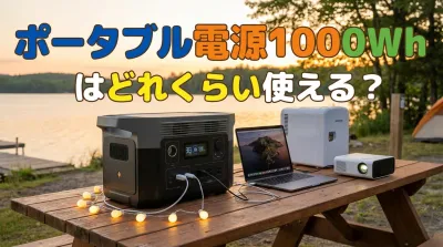 ポータブル電源1000Whはどれくらい使える?