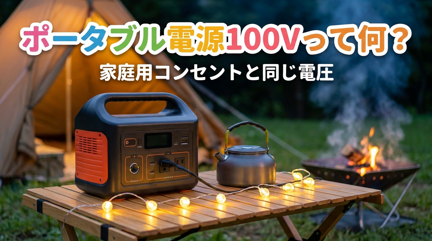 ポータブル電源100Vって何？