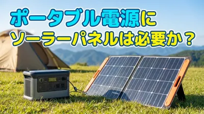 ポータブル電源にソーラーパネルは必要か？