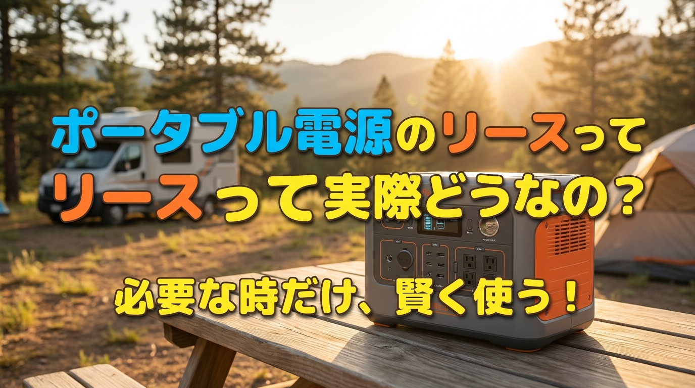 ポータブル電源のリースって実際どうなの?
