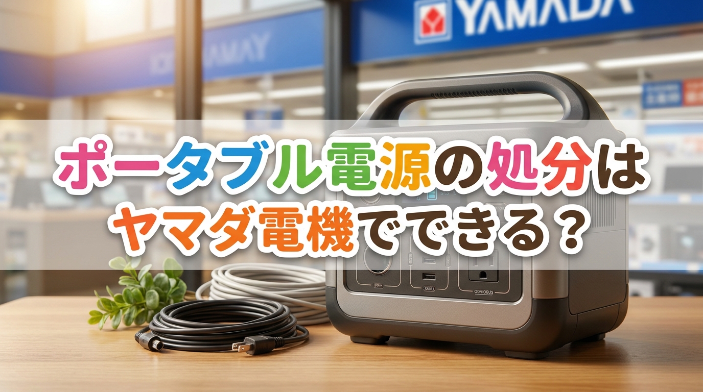 ポータブル電源の処分はヤマダ電機でできる？
