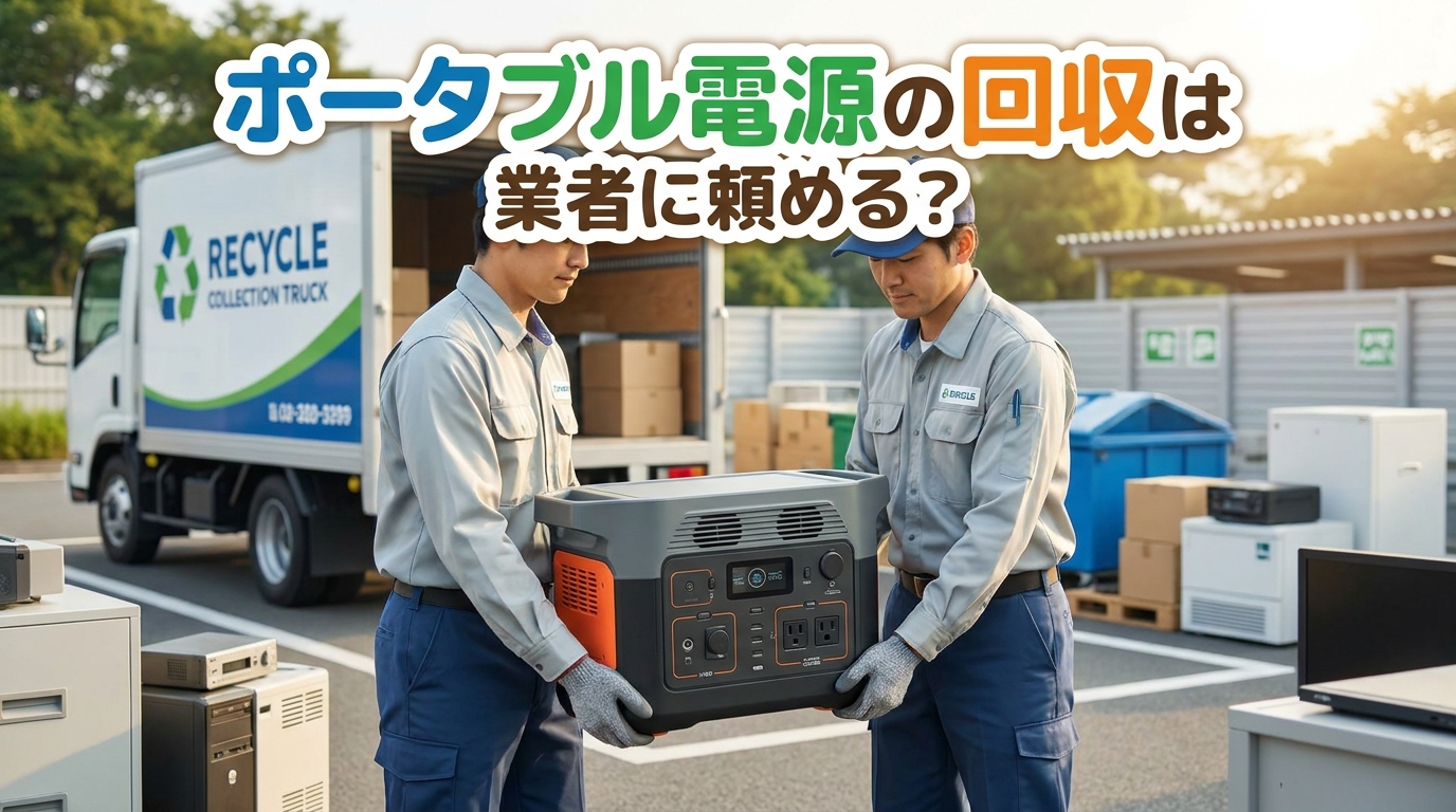 ポータブル電源の回収は業者に頼める？