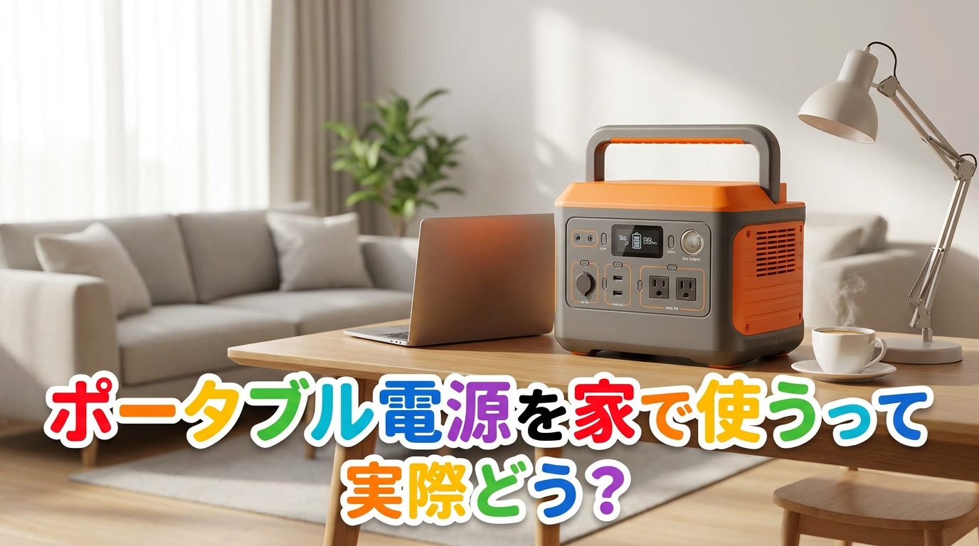 ポータブル電源を家で使うって実際どう?