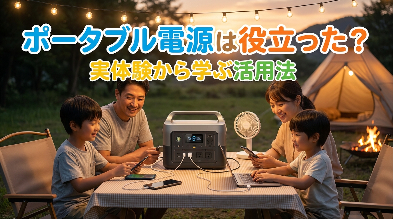 ポータブル電源は役立った？実体験から学ぶ活用法