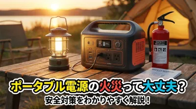 ポータブル電源の火災って大丈夫？