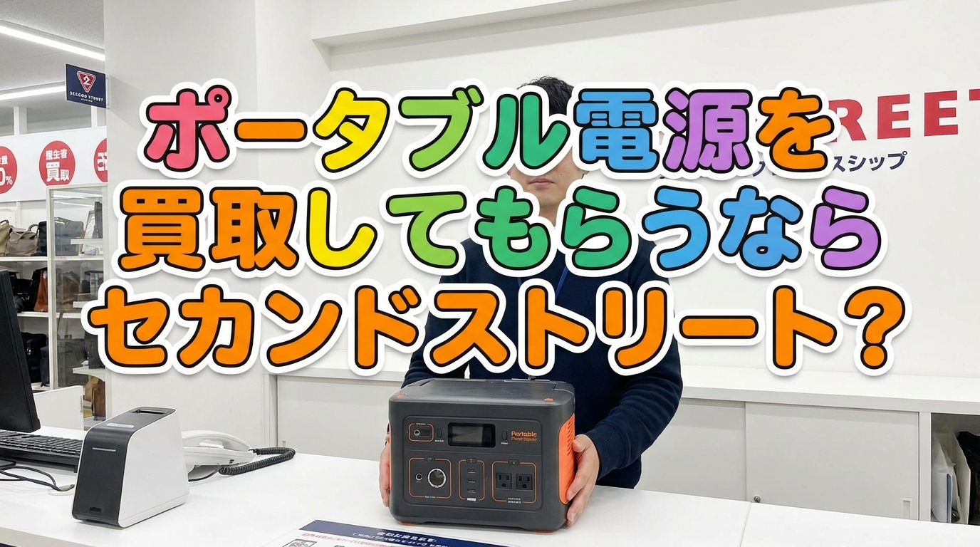 ポータブル電源を買取してもらうならセカンドストリート?