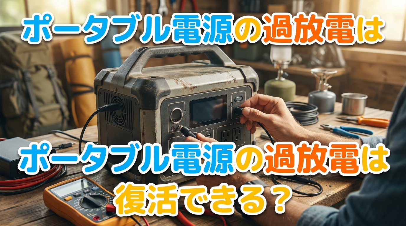 ポータブル電源の過放電は復活できる？