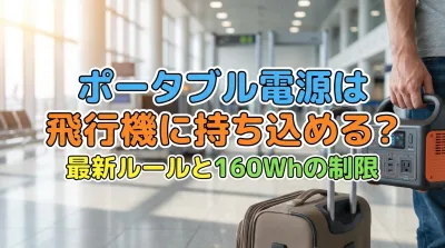 ポータブル電源は飛行機に持ち込める？