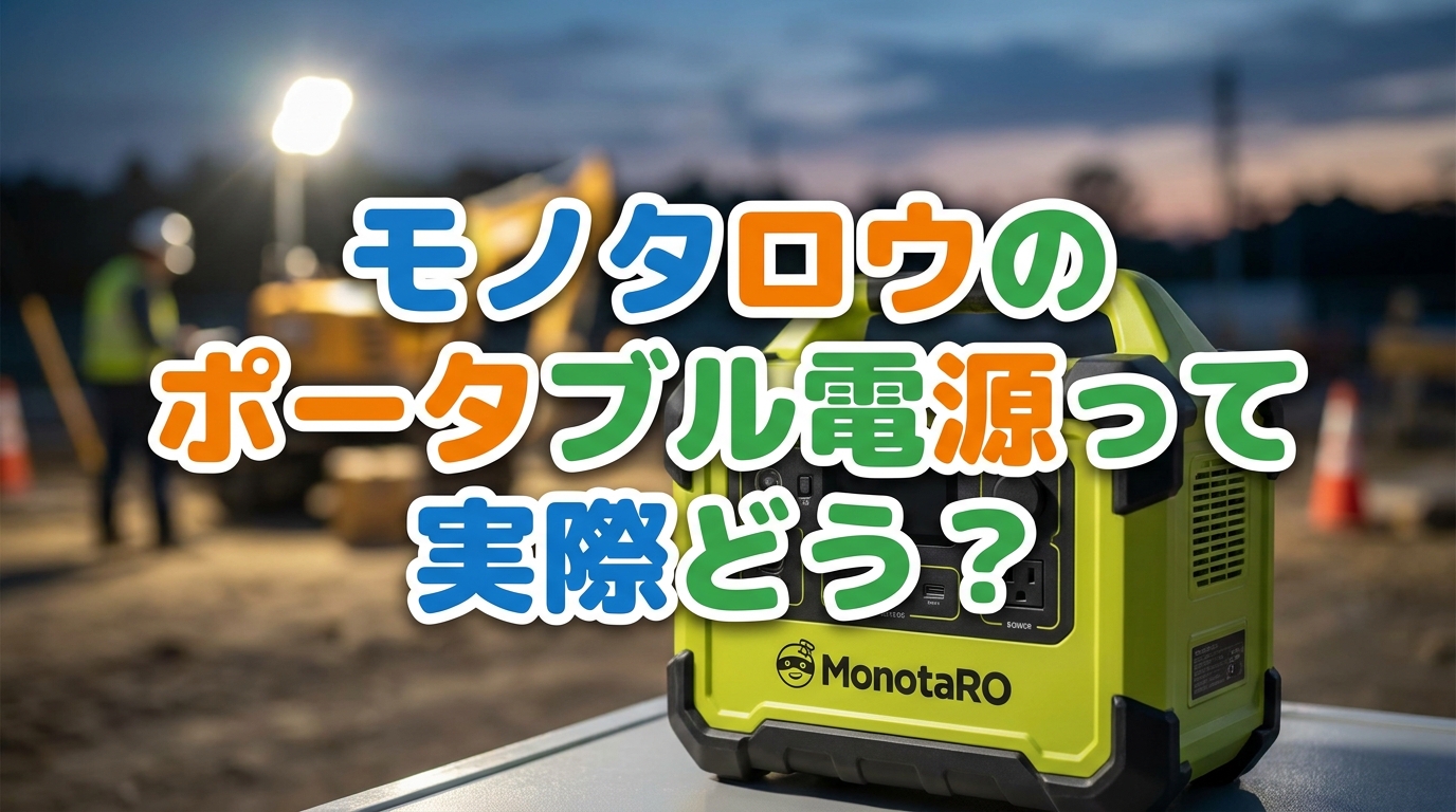 モノタロウのポータブル電源って実際どう？