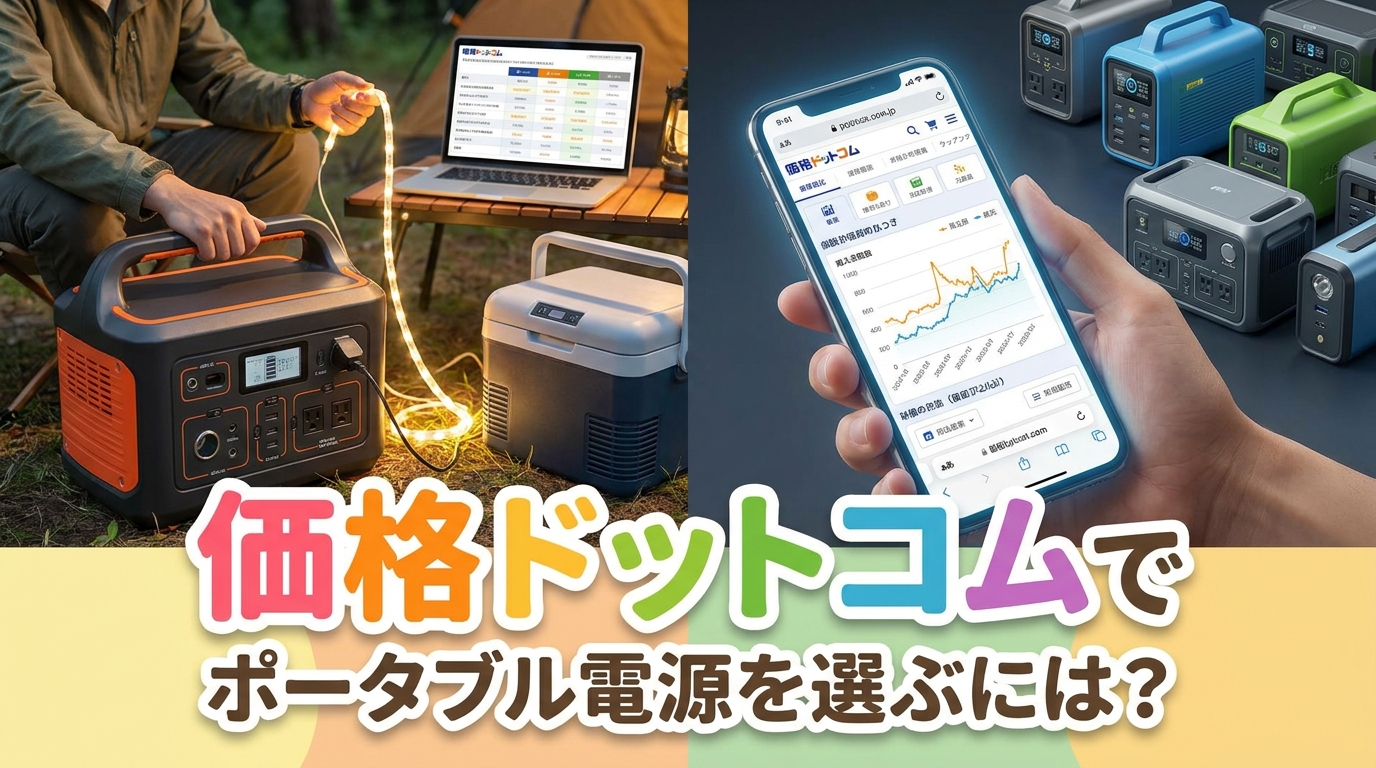 価格ドットコムでポータブル電源を選ぶには？