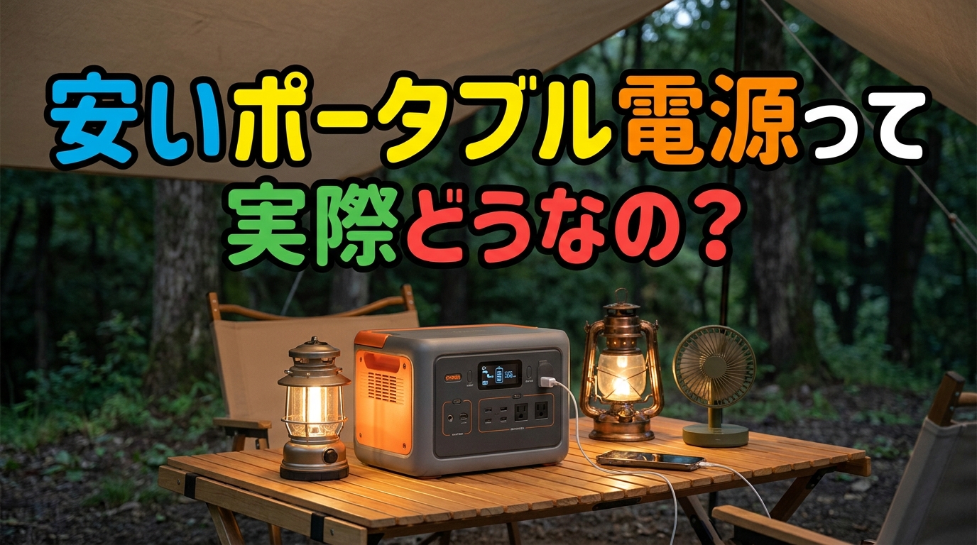 安いポータブル電源って実際どうなの？