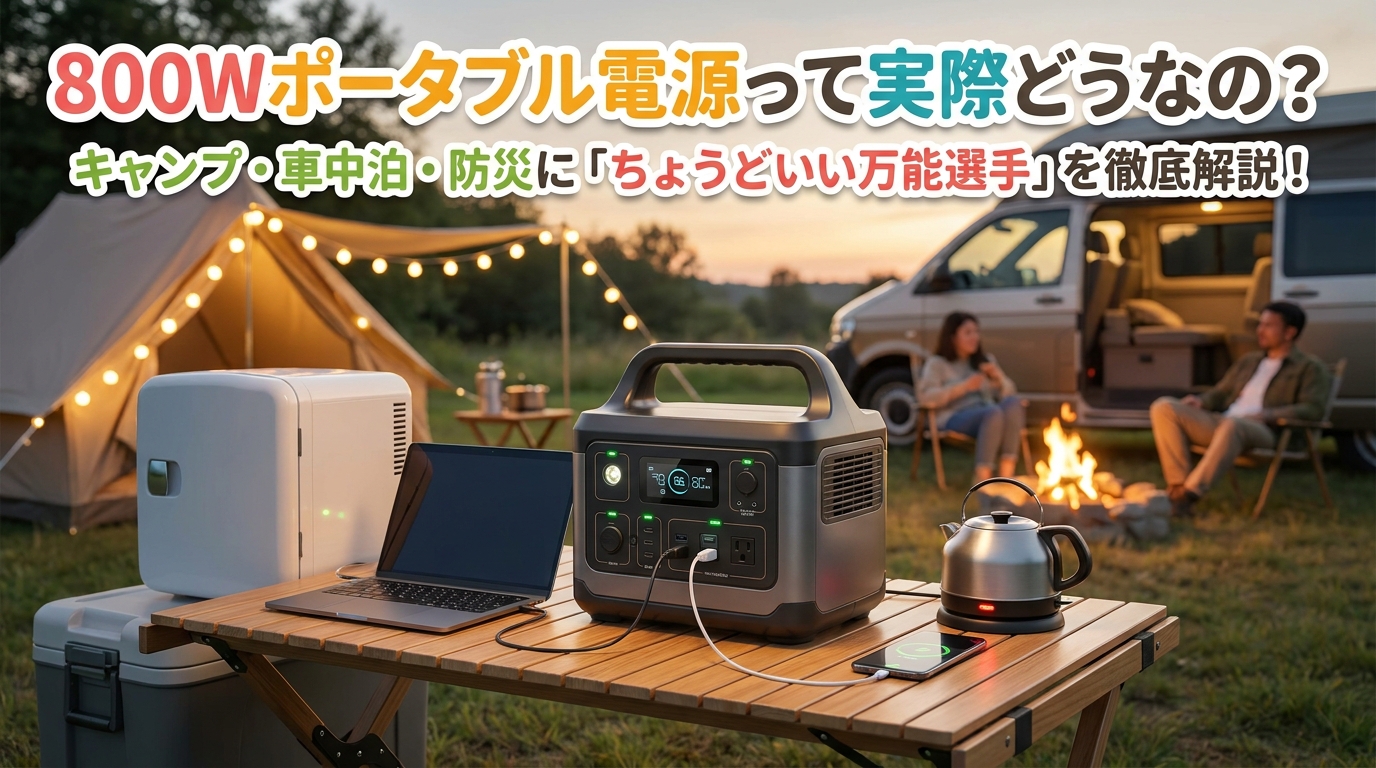 800Wポータブル電源って実際どうなの？
