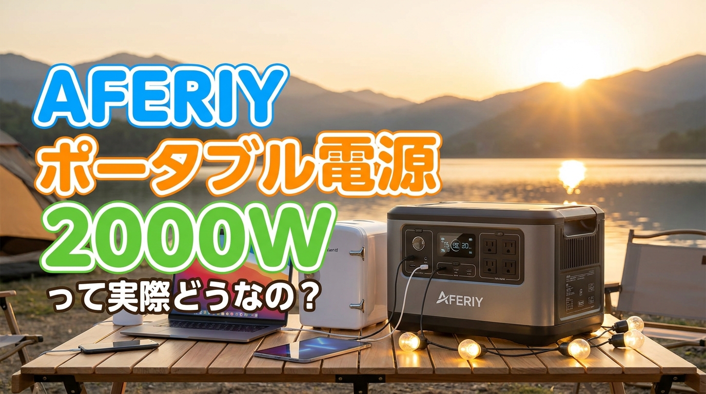 aferiy ポータブル電源 2000Wって実際どうなの？