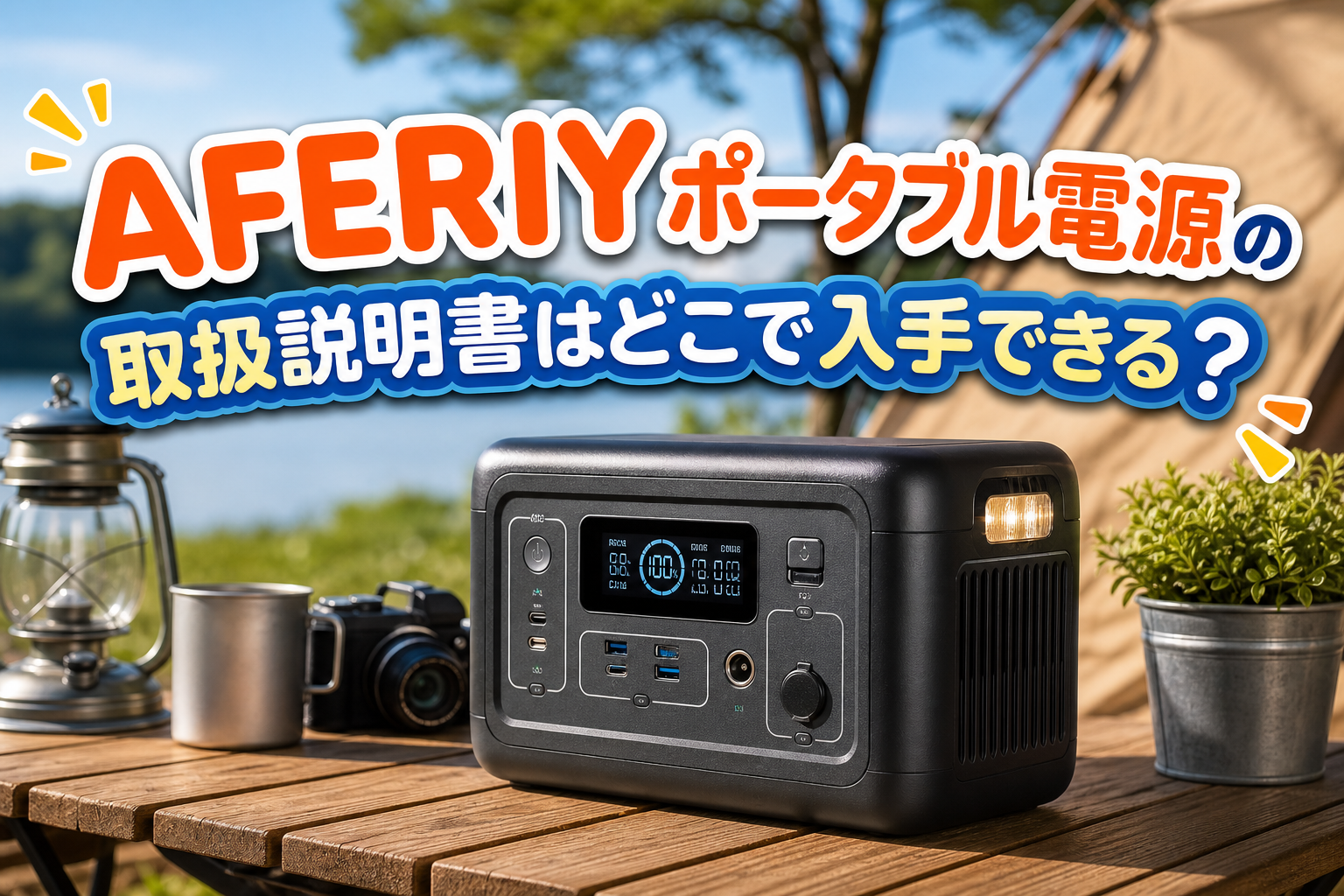 AFERIYポータブル電源の取扱説明書はどこで入手できる？