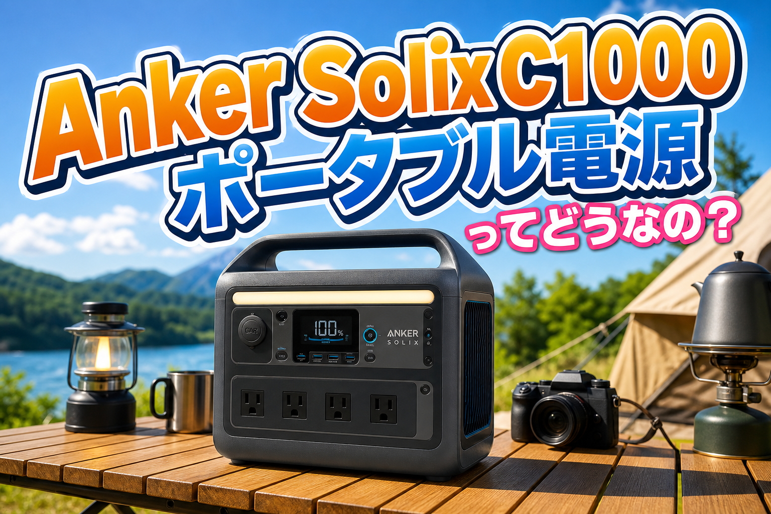 Anker Solix C1000ポータブル電源ってどうなの?