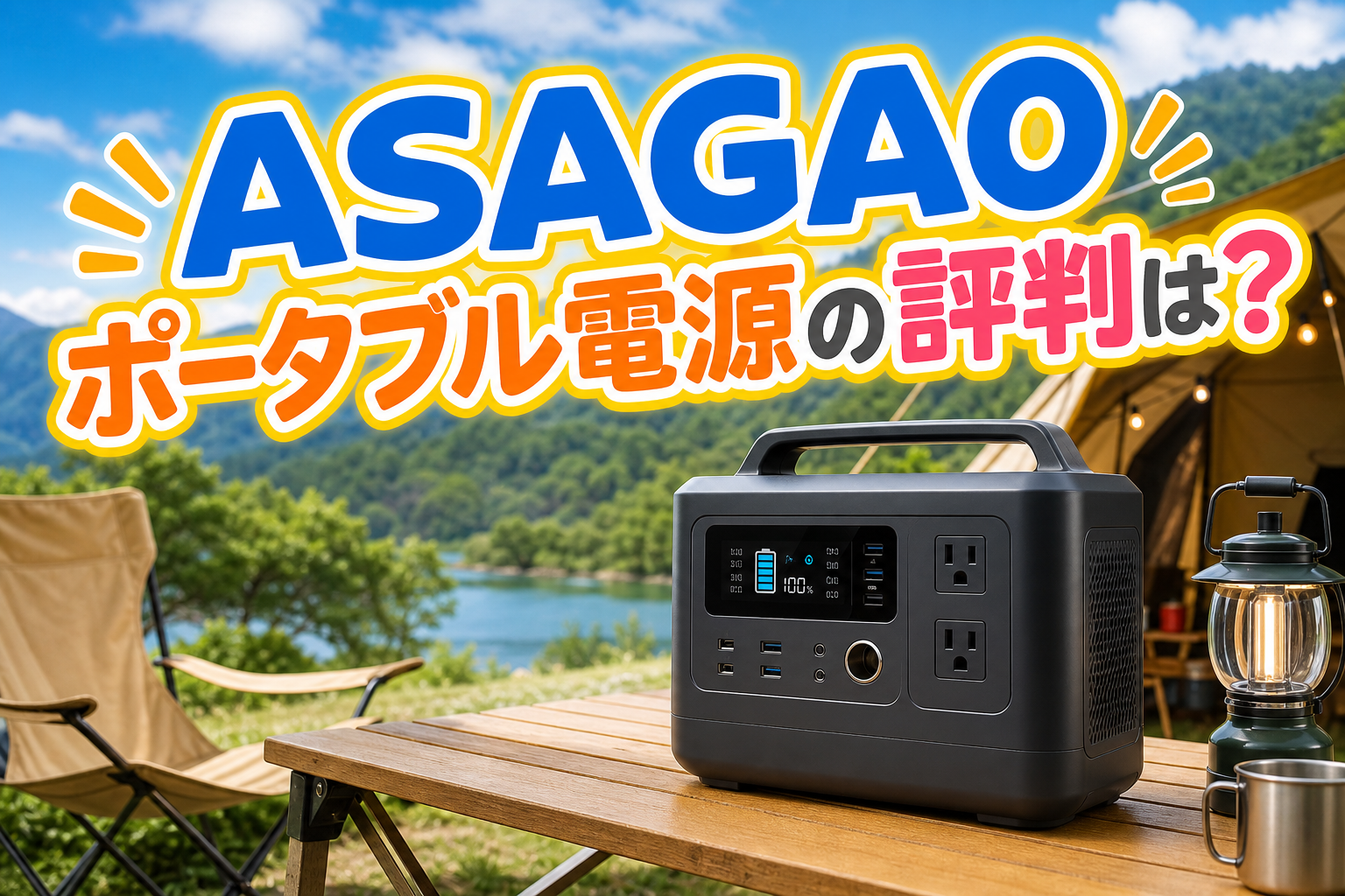 ASAGAOポータブル電源の評判は?