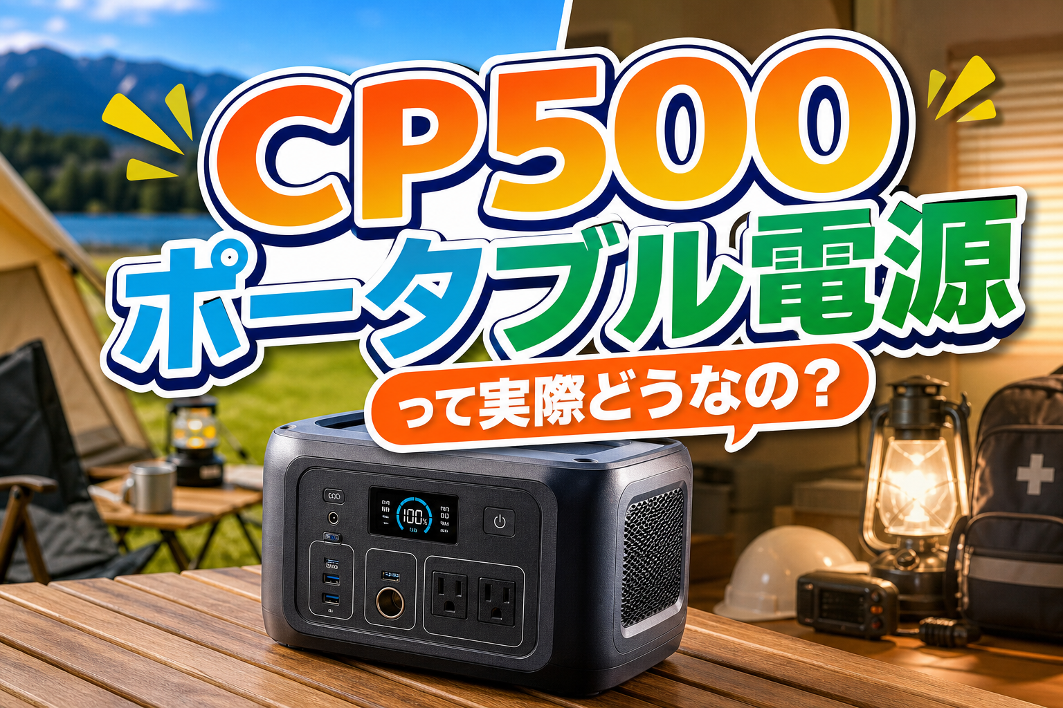CP500ポータブル電源って実際どうなの?