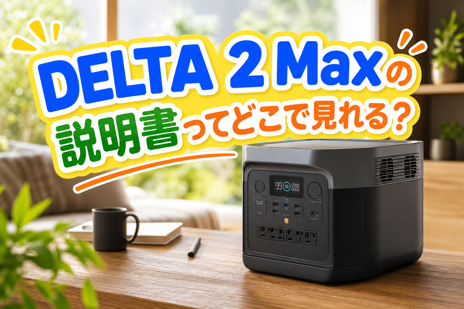 DELTA 2 Maxの説明書ってどこで見れる？