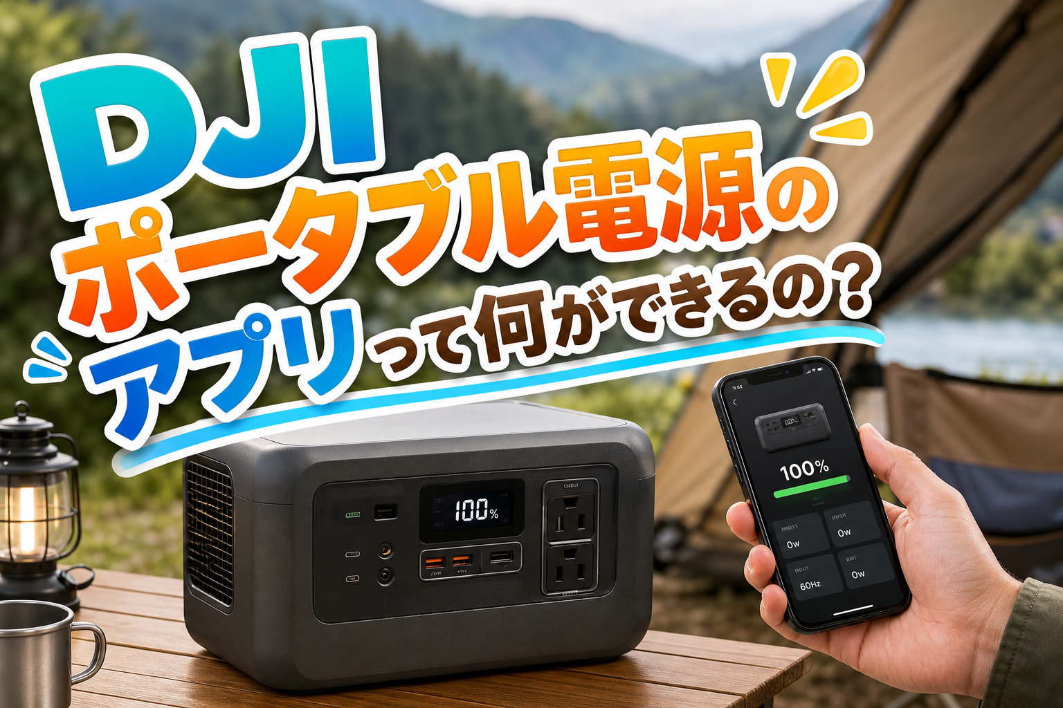 DJI ポータブル電源のアプリって何ができるの？