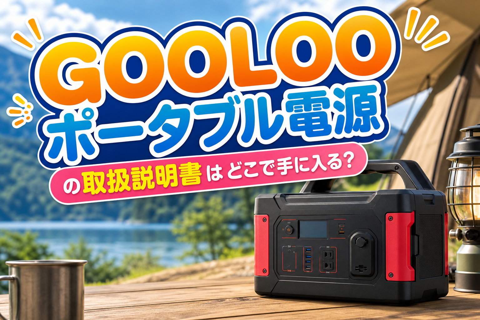 GOOLOOポータブル電源の取扱説明書はどこで手に入る？