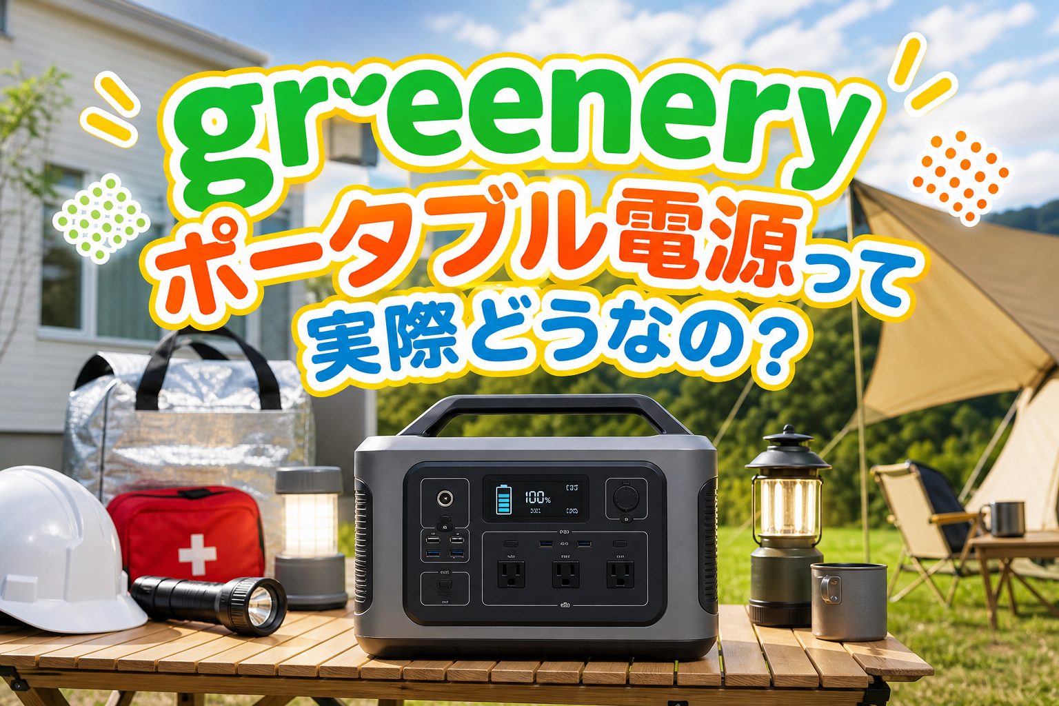 greenery ポータブル電源って実際どうなの?
