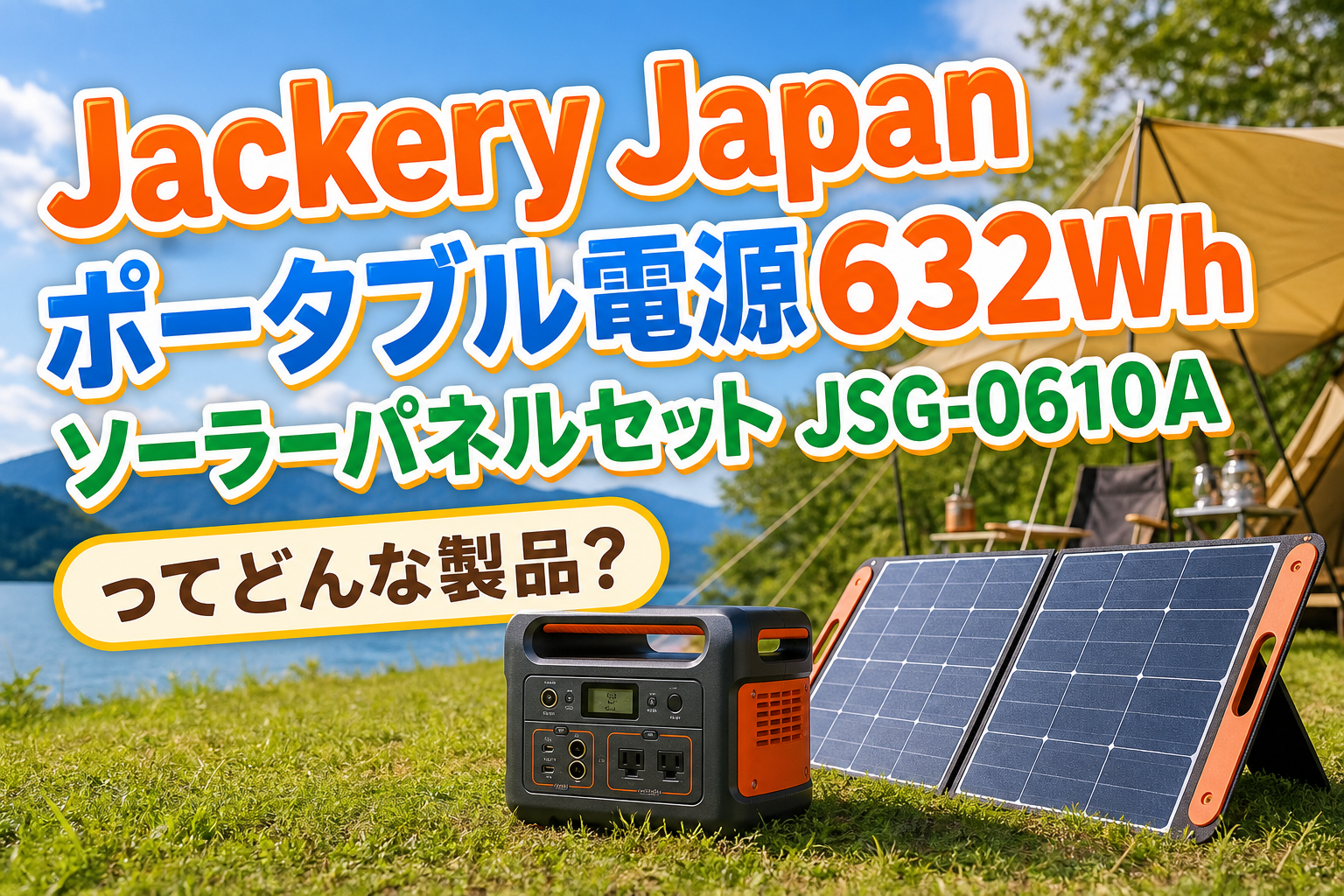 Jackery Japanポータブル電源632Whソーラーパネルセット JSG-0610Aってどんな製品？