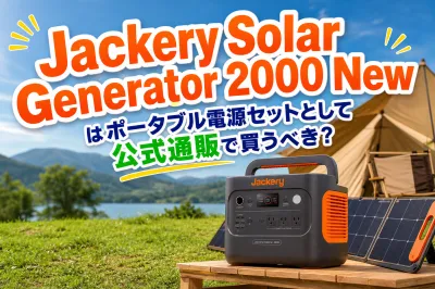 Jackery Solar Generator 2000 Newはポータブル電源セットとして公式通販で買うべき？