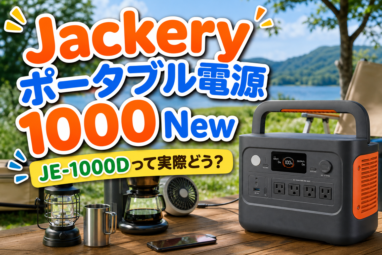 Jackery ポータブル電源1000 New JE-1000Dって実際どう？