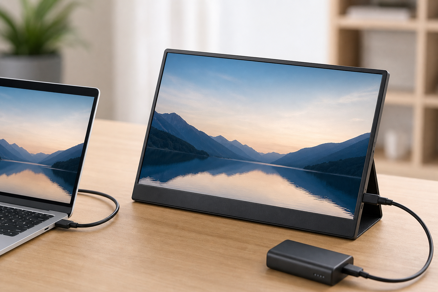 アイリスオーヤマのポータブルモニターの電源ってどうなの？