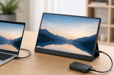 アイリスオーヤマのポータブルモニターの電源ってどうなの？