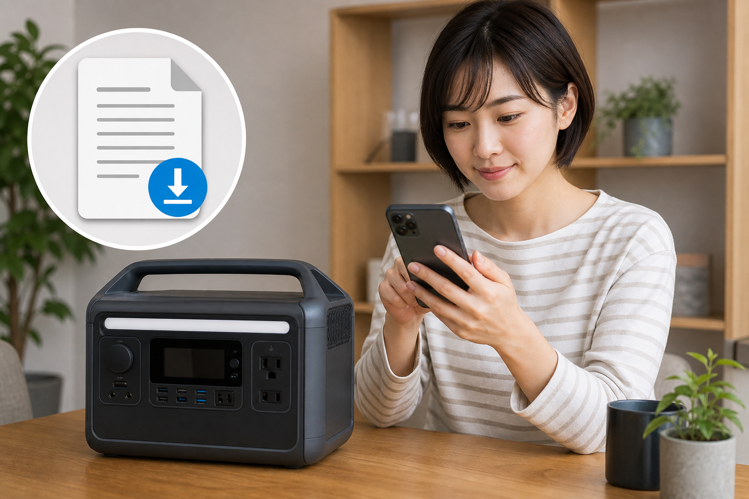アンカーのポータブル電源の取説はどこで入手できる?