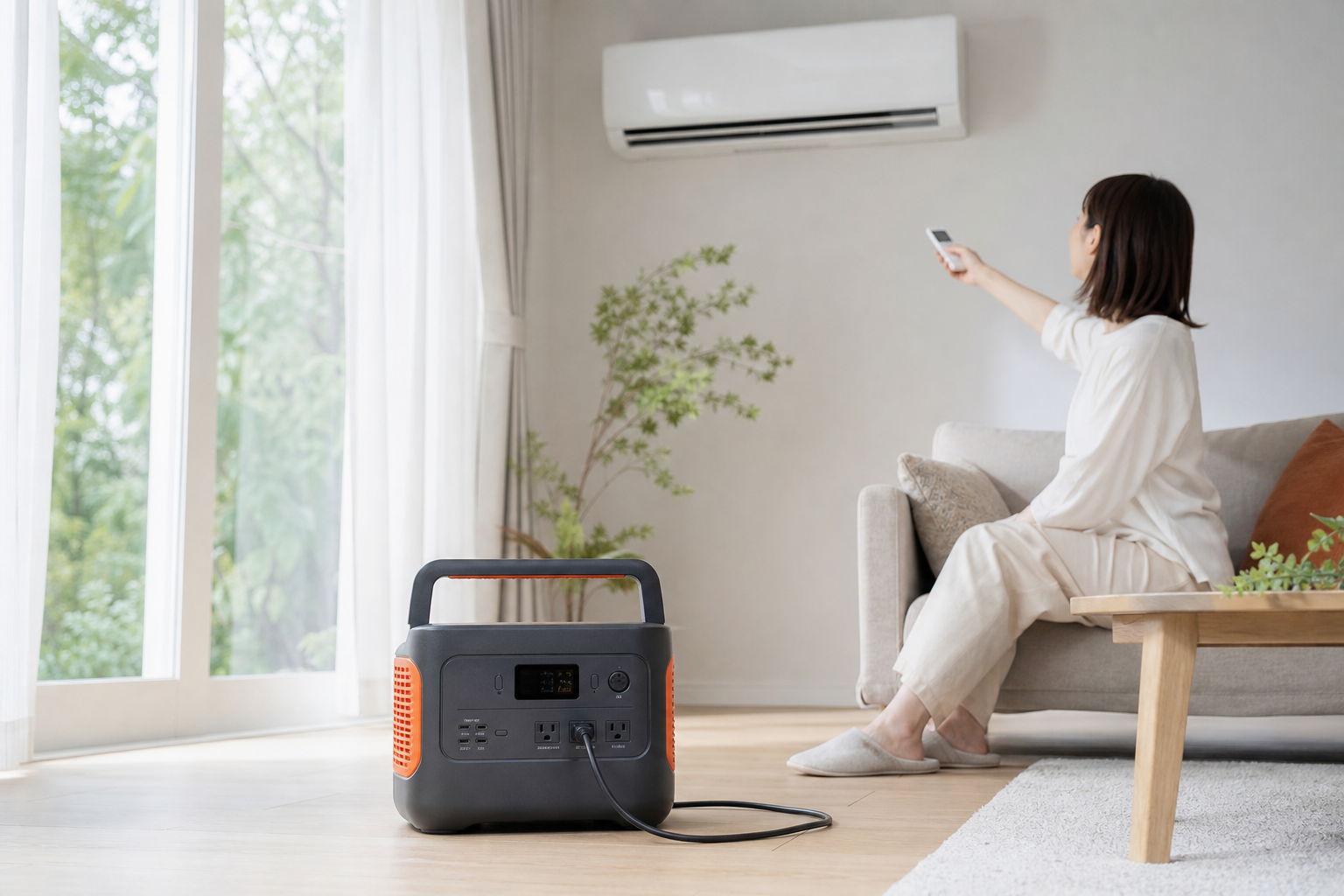 ジャクリのポータブル電源でエアコンは動かせる？
