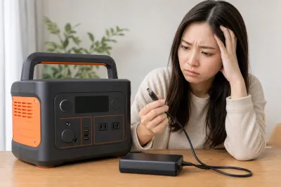ジャクリのポータブル電源が充電できないのはなぜ？