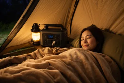 ポータブル電源1000Whで電気毛布は何時間使える？