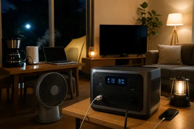 ポータブル電源2000Wで何時間使えますか？
