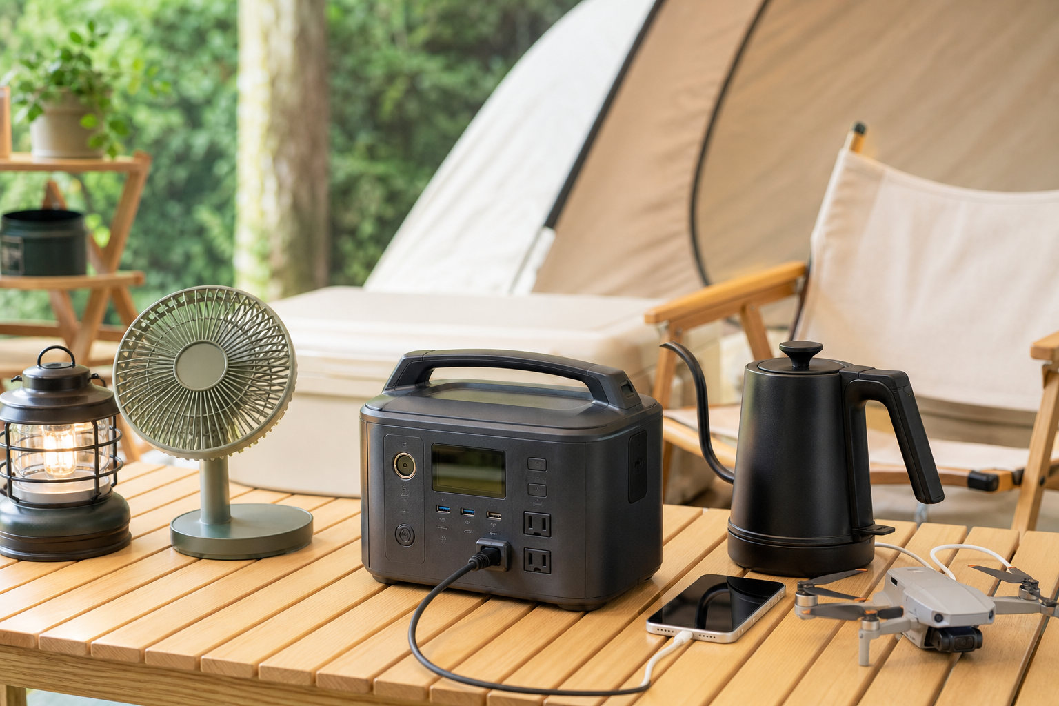 ポータブル電源300Whで何ができる?使える家電と時間の目安を解説