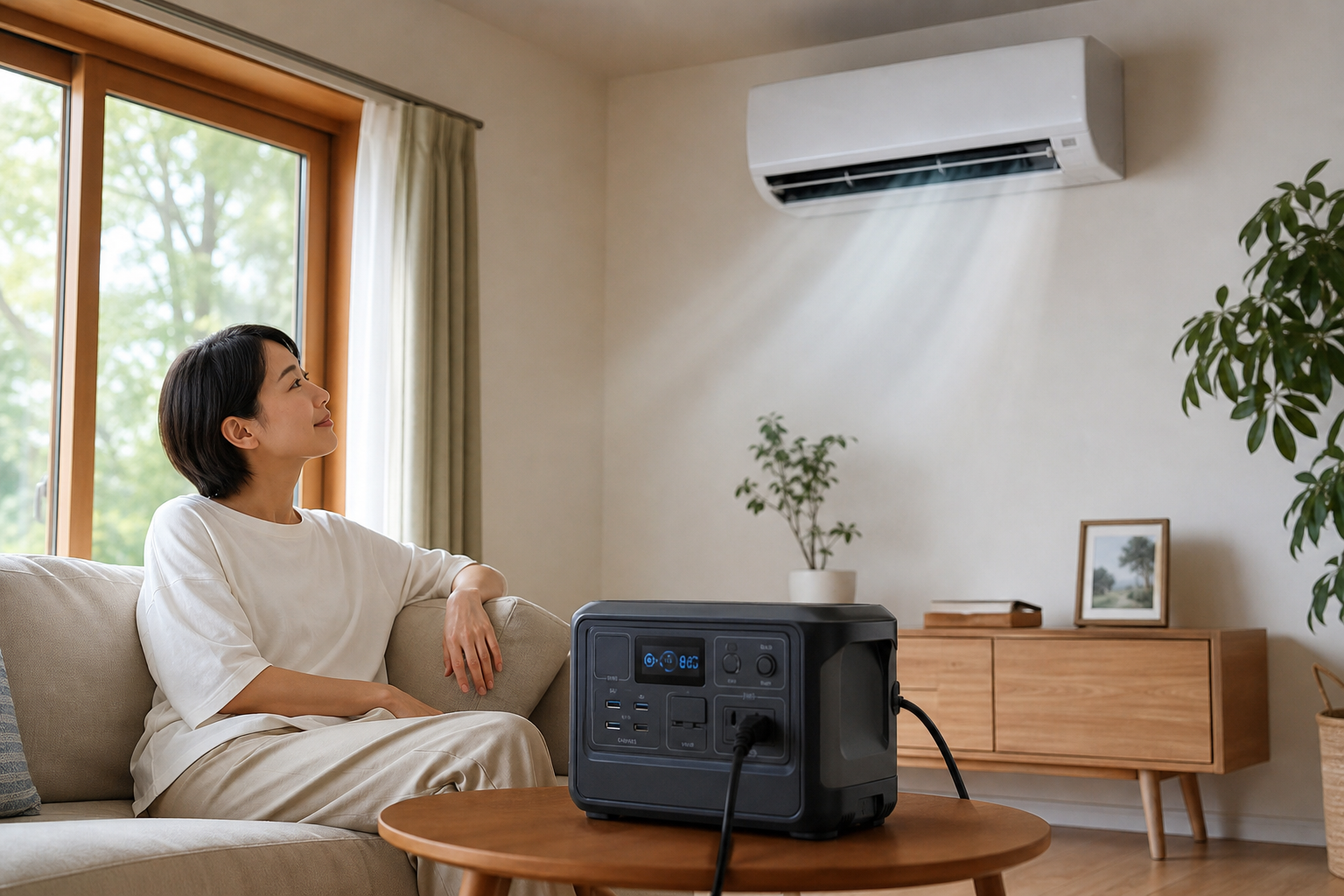 ポータブル電源でエアコンは動かせますか？