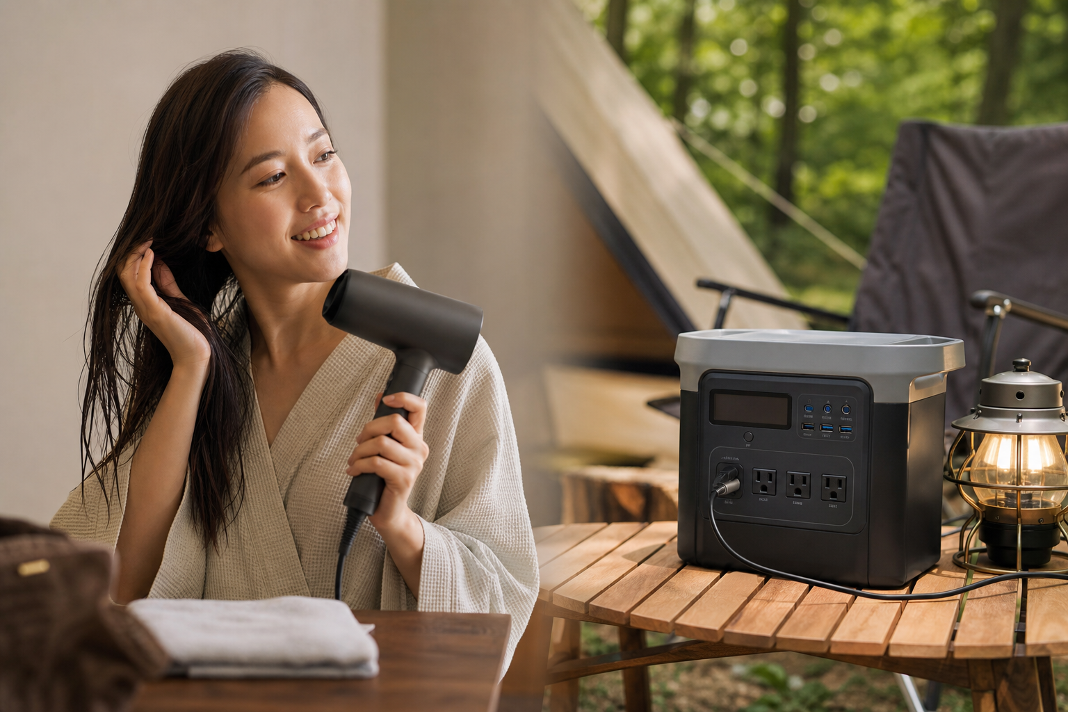 ポータブル電源でドライヤーは使えるの？