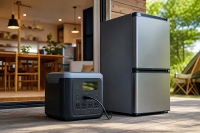 ポータブル電源で冷蔵庫は何時間持つか？