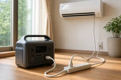 ポータブル電源でエアコンに延長コードは使える？