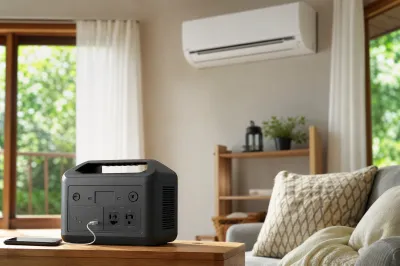 ポータブル電源でエアコンの稼働時間はどれくらい？