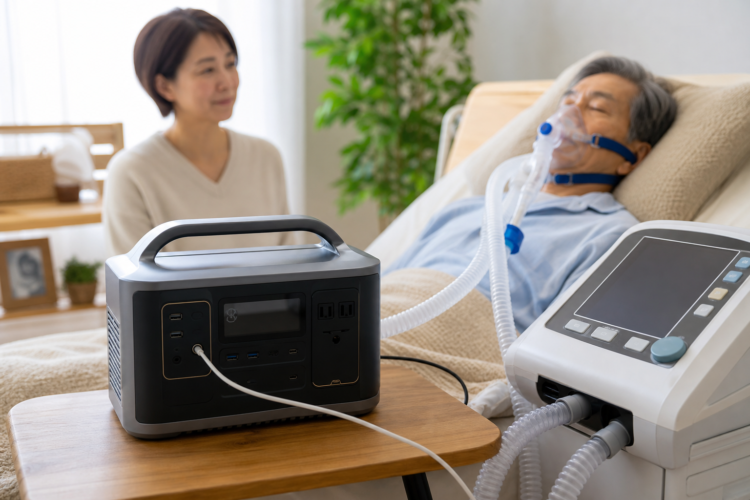 ポータブル電源は人工呼吸器に使えるの?