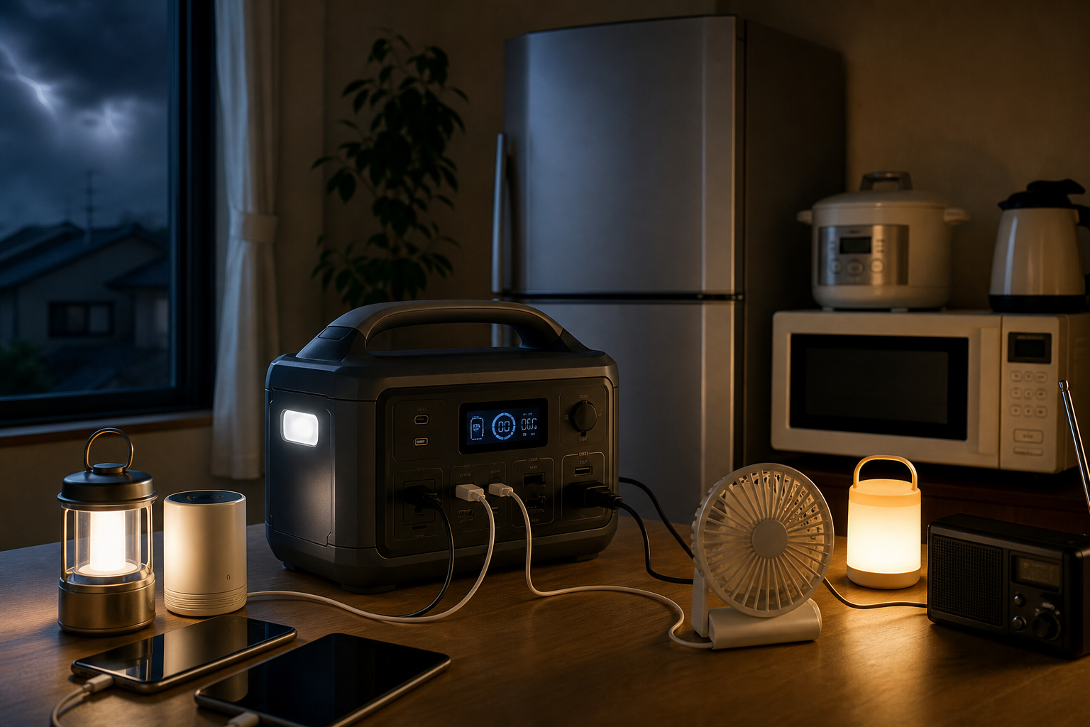 災害時のポータブル電源の使い道って何がある？