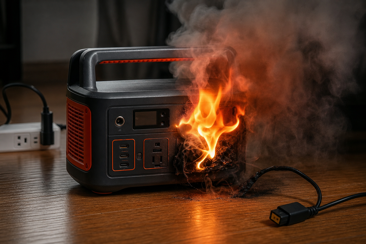 ポータブル電源で火事になるって本当?