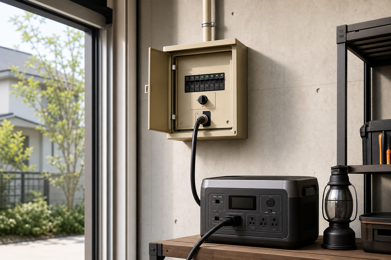 ポータブル電源用手動切替盤って何？導入前に知っておきたいこと