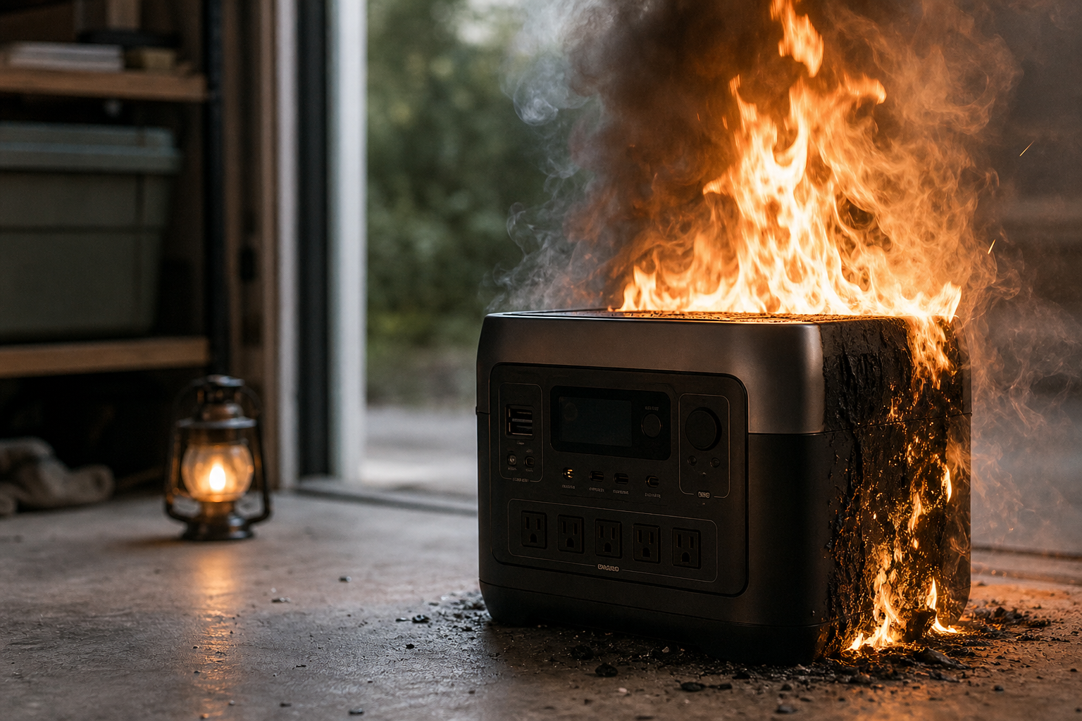 ポータブル電源の発火事故が起きたメーカーは?